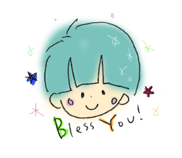 Bless you sticker sticker #15934053