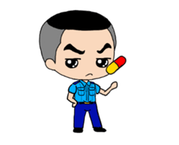 Small blue move a move sticker #15934369