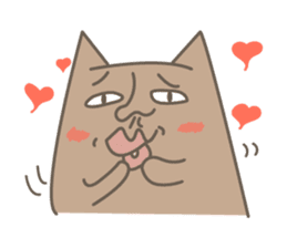 toast cat with his ugly friend sticker #15934744