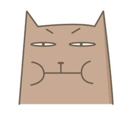 toast cat with his ugly friend sticker #15934766