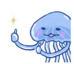 Jelly fish's kids sticker #15934893
