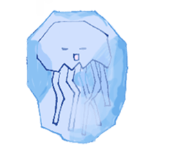 Jelly fish's kids sticker #15934904