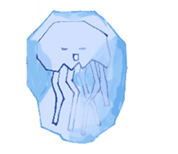 Jelly fish's kids sticker #15934904