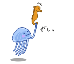 Jelly fish's kids sticker #15934907
