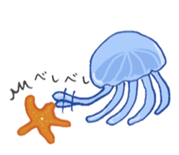 Jelly fish's kids sticker #15934913