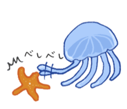 Jelly fish's kids sticker #15934913