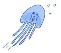 Jelly fish's kids sticker #15934914