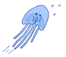 Jelly fish's kids sticker #15934914