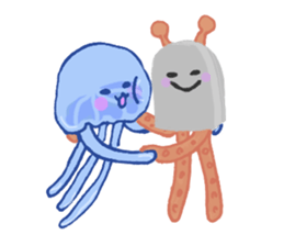 Jelly fish's kids sticker #15934921
