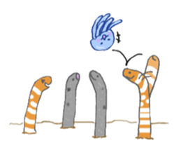 Jelly fish's kids sticker #15934925