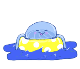 Jelly fish's kids sticker #15934928