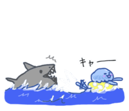 Jelly fish's kids sticker #15934929