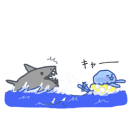 Jelly fish's kids sticker #15934929