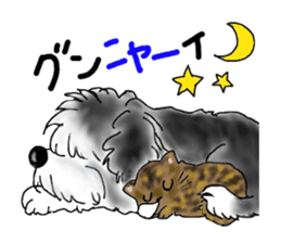 cats and dogs! sticker #15935387