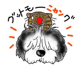 cats and dogs! sticker #15935388