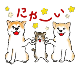 cats and dogs! sticker #15935417