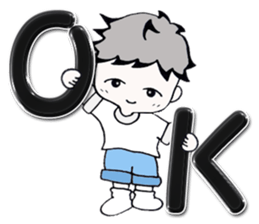 Daily edition of the grey hair boys sticker #15935428