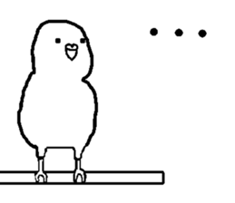 The White Budgerigar 1 sticker #15935503