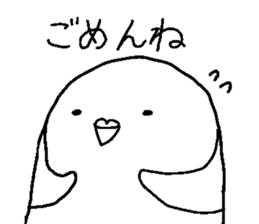 The White Budgerigar 1 sticker #15935507