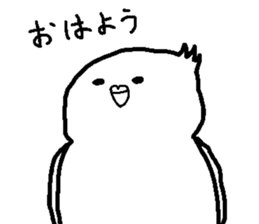 The White Budgerigar 1 sticker #15935528