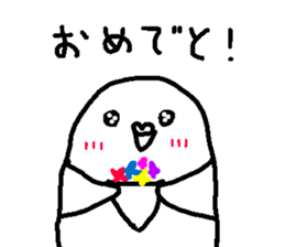 The White Budgerigar 1 sticker #15935533