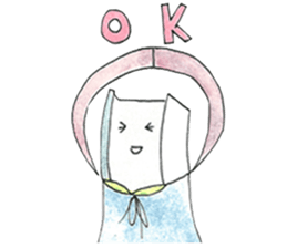 Steel constructural girl sticker #15936347