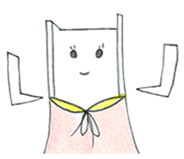 Steel constructural girl sticker #15936349