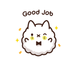 Popcorn Cat Greetings sticker #15936631
