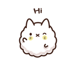 Popcorn Cat Greetings sticker #15936636