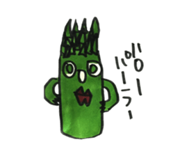 Asparagus san sticker #15936668