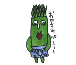 Asparagus san sticker #15936670