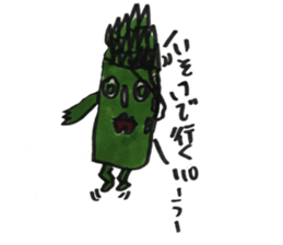 Asparagus san sticker #15936675