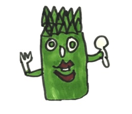 Asparagus san sticker #15936684