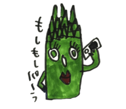 Asparagus san sticker #15936686