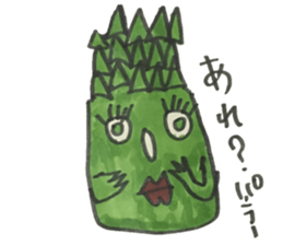 Asparagus san sticker #15936689