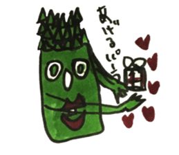 Asparagus san sticker #15936696