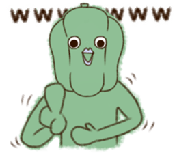 The modern vegetables which are funny sticker #15939365