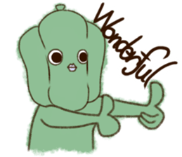 The modern vegetables which are funny sticker #15939369