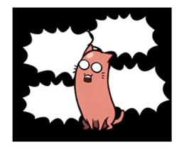Sausage cat sticker #15939469