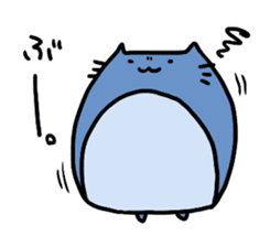 Neko-penguin & cat sticker #15939611