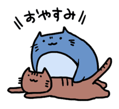 Neko-penguin & cat sticker #15939617