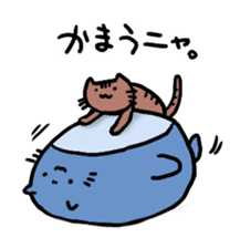 Neko-penguin & cat sticker #15939621