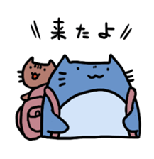 Neko-penguin & cat sticker #15939623