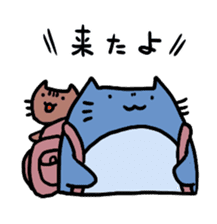 Neko-penguin & cat sticker #15939623