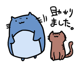 Neko-penguin & cat sticker #15939624