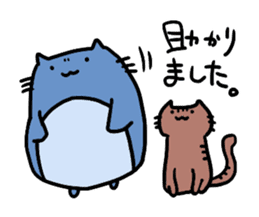 Neko-penguin & cat sticker #15939624