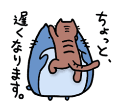 Neko-penguin & cat sticker #15939627