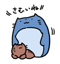 Neko-penguin & cat sticker #15939632