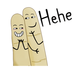 Cute Finger sticker #15939928