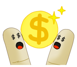 Cute Finger sticker #15939929